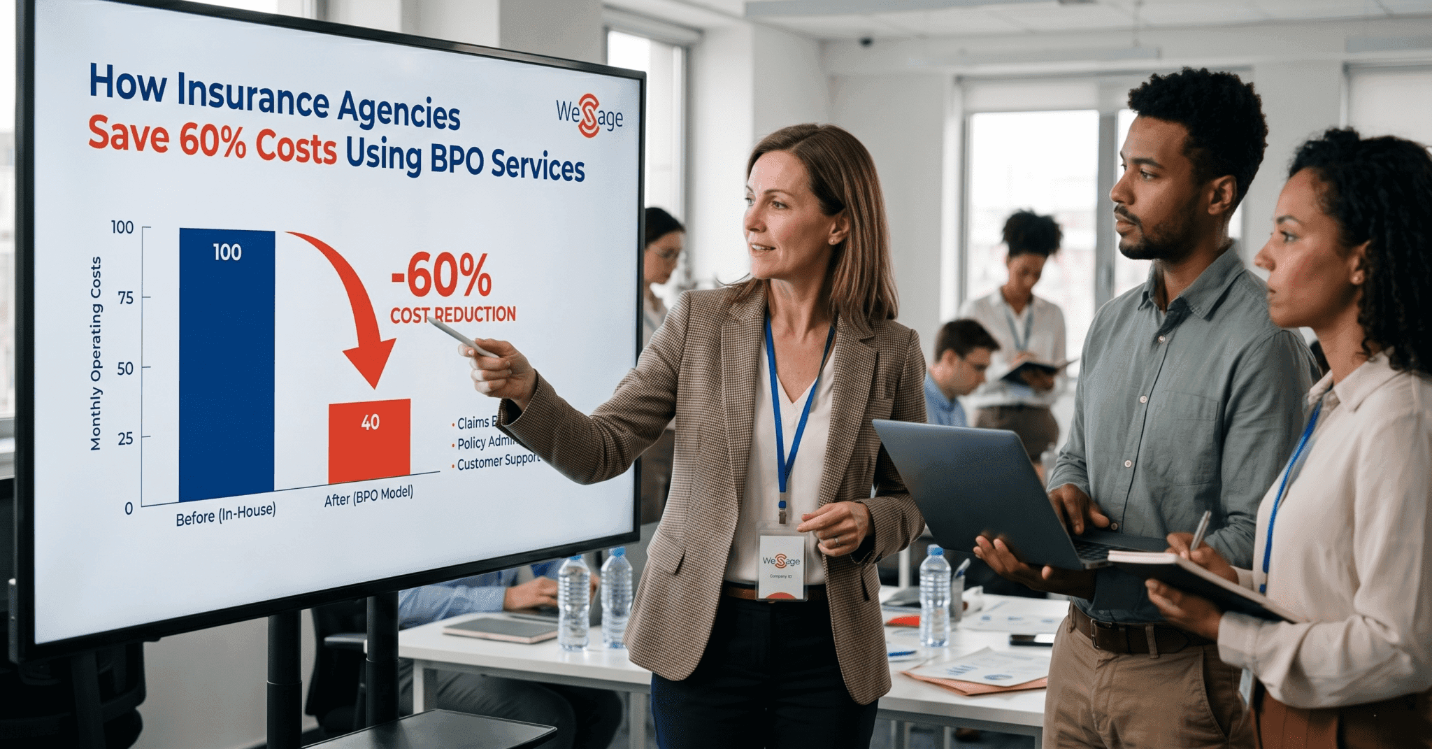 How Insurance Agencies Save 60% Costs Using BPO Services - WeSage BPM